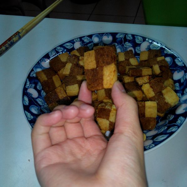 棋格餅乾 : 星星一起做