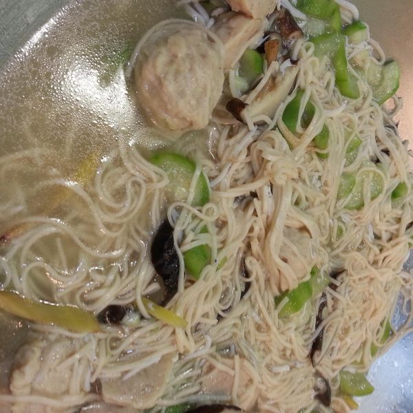 絲瓜麵線 : Una Hsieh一起做