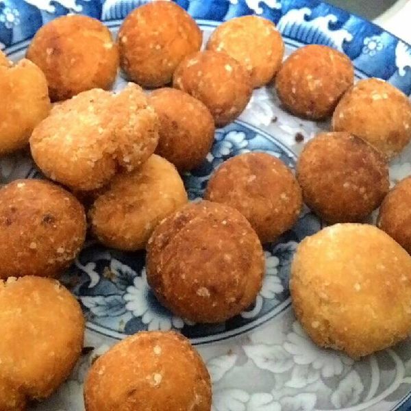 【自製】夜市香Q地瓜球-做法簡單 : 李旻宜一起做