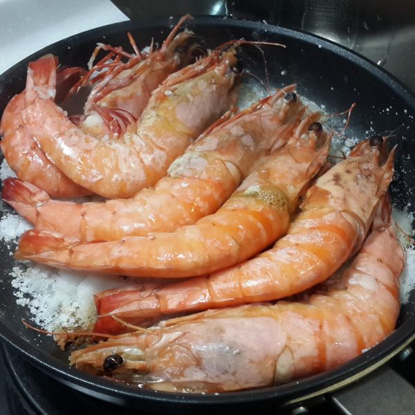 鹽烤胡椒蝦：Nora Liang 一起做