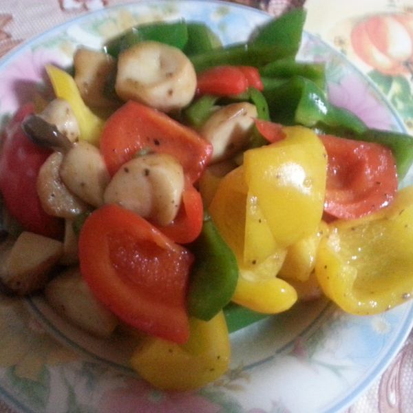 彩椒杏鮑菇 : 江小稀一起做