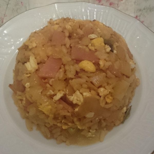 火腿蛋炒飯 : Corinna Chung一起做
