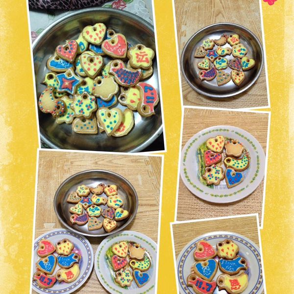 【吳双の親子食堂】桃子♥收涎餅乾 : Hsiao Ya一起做