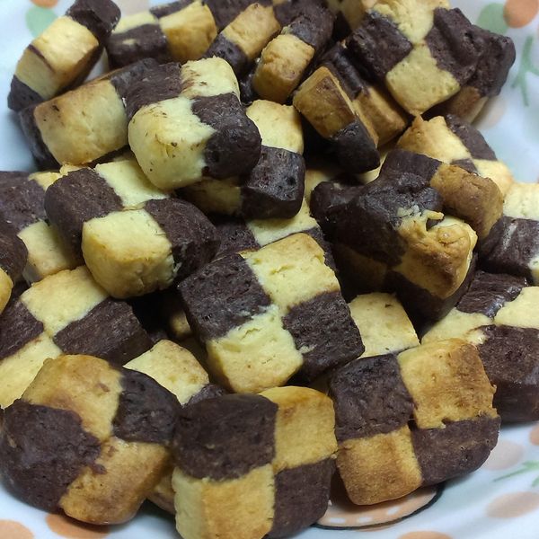 棋格餅乾 : 彤彤一起做