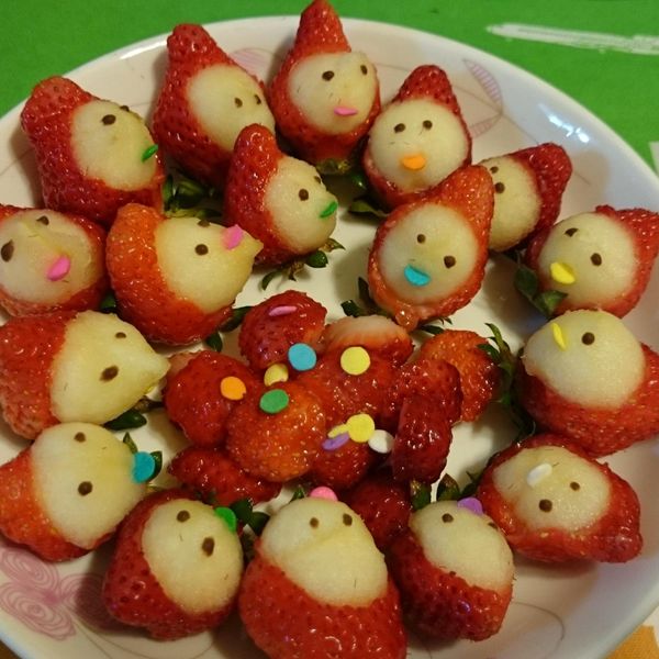 驚!!!蘋果肌草莓!? : Wan Chen Cho一起做