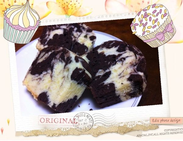 【Kate午後烘焙】簡易版!鬆餅粉大理石蛋糕：周雅婷 一起做