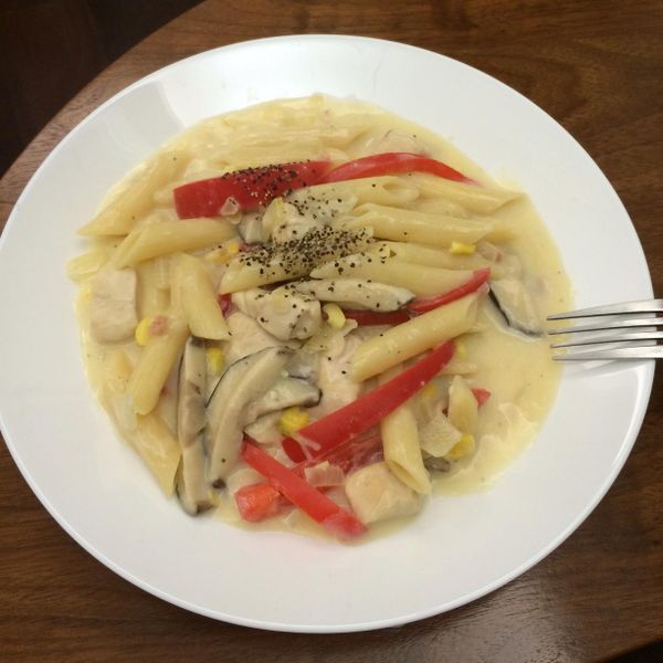 【康寶_就是醬美味】 白醬義大利麵：ATOM 一起做