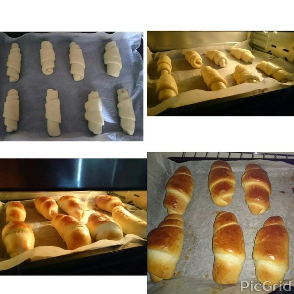 奶油麵包捲 : 小琦一起做