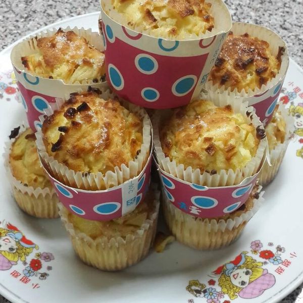 香噴噴焦糖蘋果馬芬蛋糕 : 劉欣敏一起做