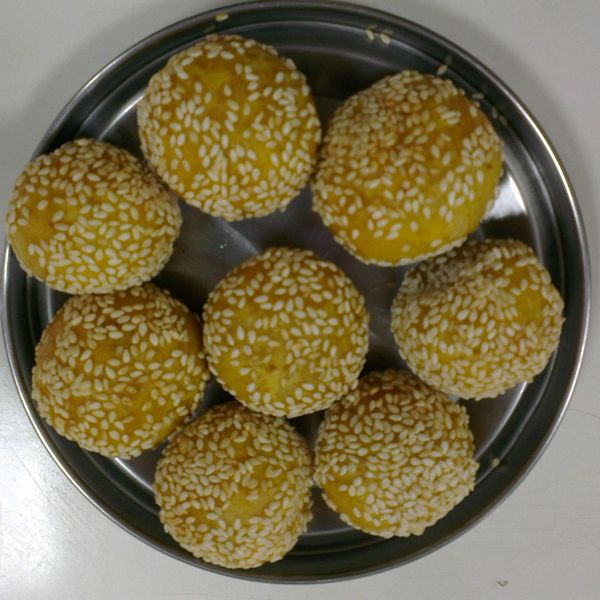 超簡單的-芝麻球 : peijie一起做