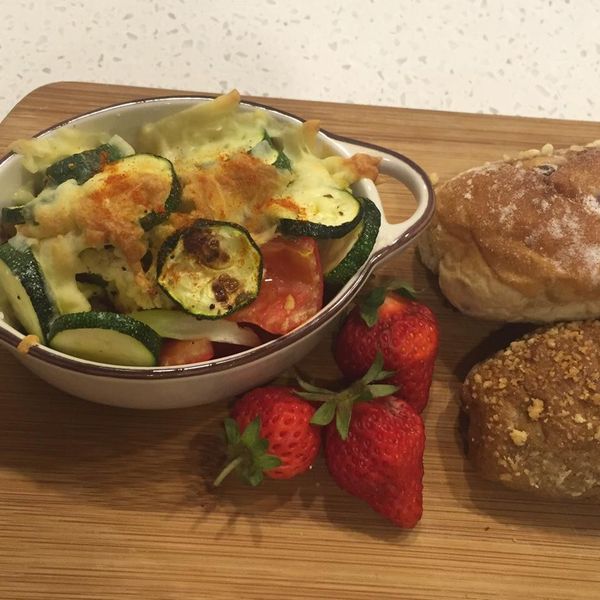 AM魔力~焗烤櫛瓜輕鬆上手：小基 一起做