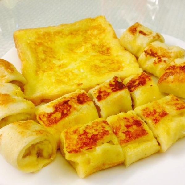 蓁料理♥法式香蕉土司捲：Lillian 一起做