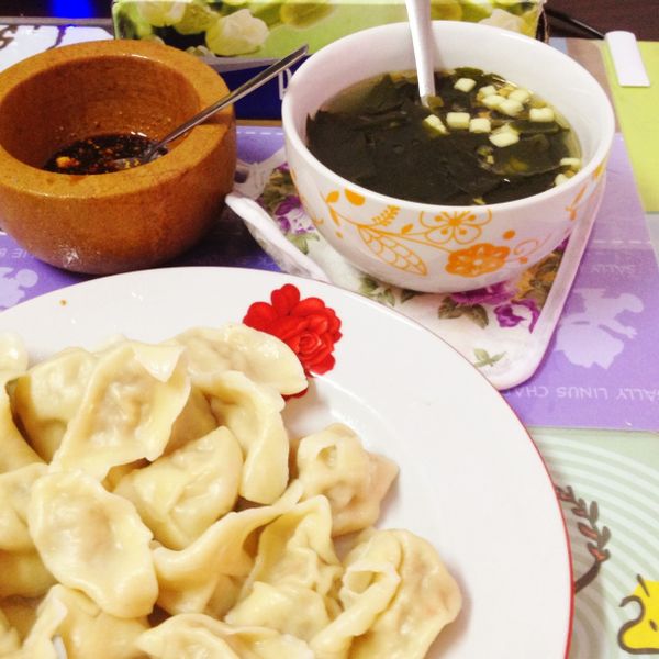 ㄚ曼達的廚房~韓式泡菜水餃 : 期玲一起做