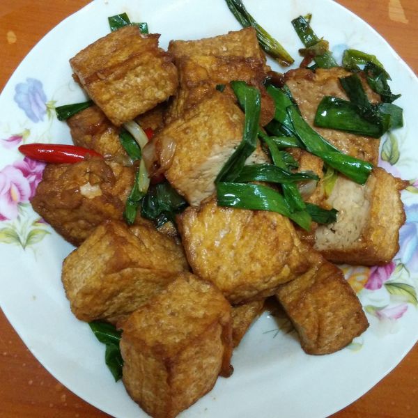 蔥燒油豆腐 : jamie wang一起做