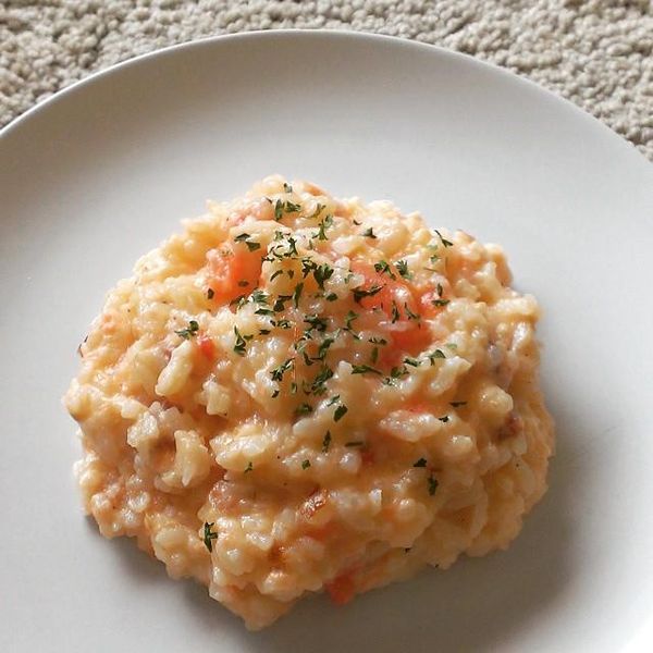 整個番茄飯─奶油蝦仁版:Vicky 一起做