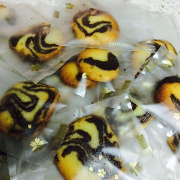 时髦斑马纹爱心饼干 : 歐阿憨吉的料理廚房一起做