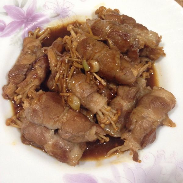 醬燒金針菇牛肉卷 : albee一起做