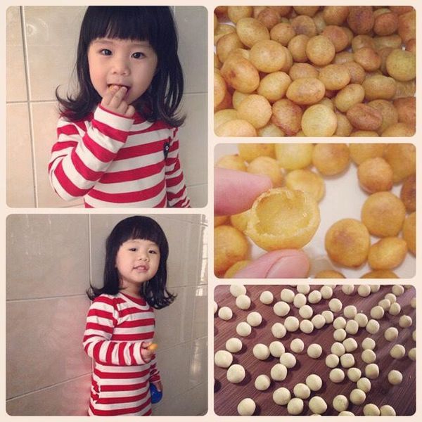 夜市地瓜球 : popo一起做