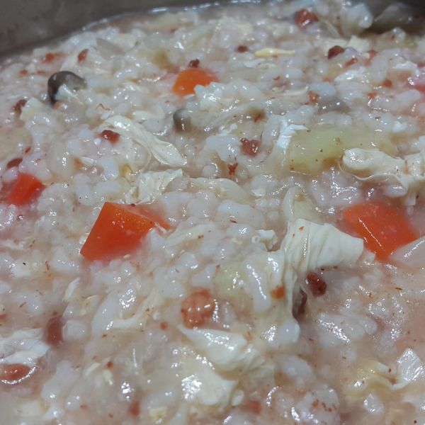 高麗菜粥 : 莉芸一起做