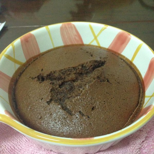 外酥內軟巧克力蛋糕(鬆餅粉) : 陳韻雯一起做