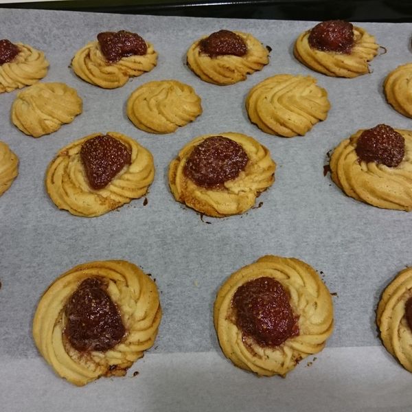 草莓奶酥餅乾 : nylon一起做