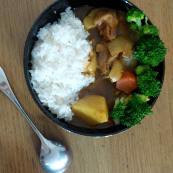 豬肉咖哩：柔依 一起做