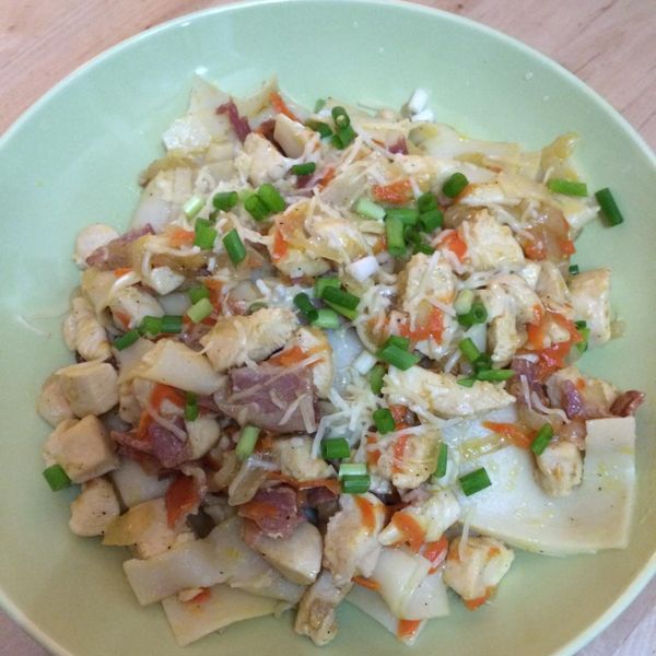 減重食譜1-奶油雞丁通心粉 : 宥霓一起做