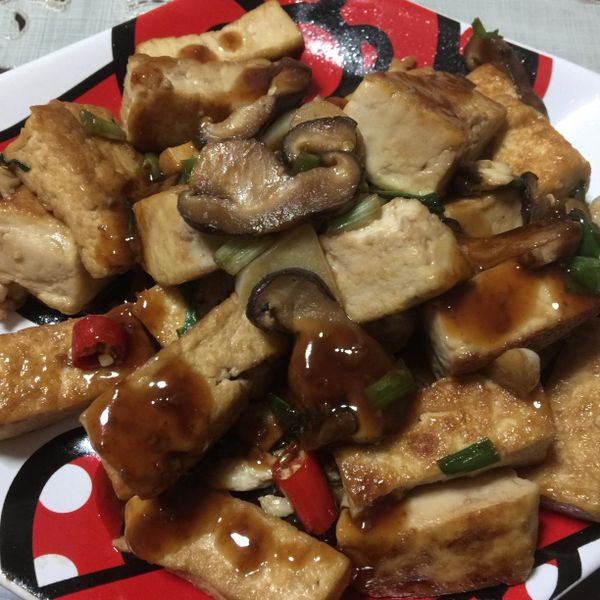 蔥蒜四季豆炒豆腐：Mandy Liao 一起做