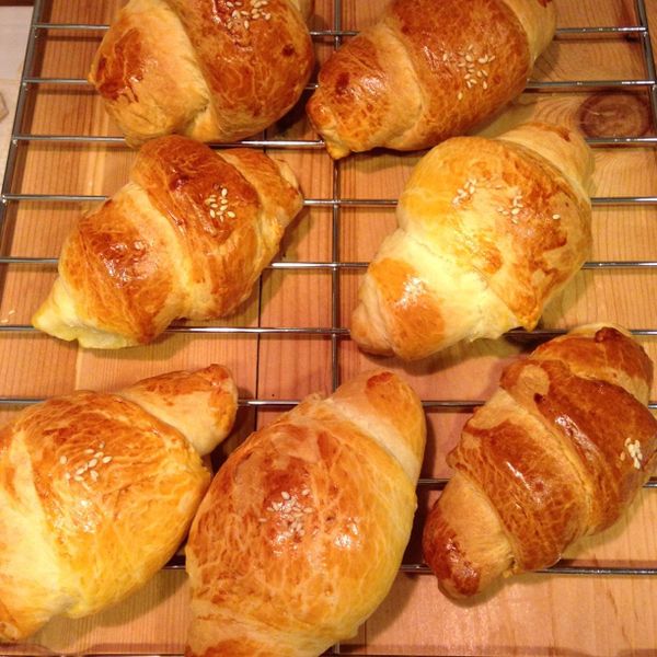 鮮奶乳酪牛角麵包（軟式）-24個 : 小手媽咪一起做