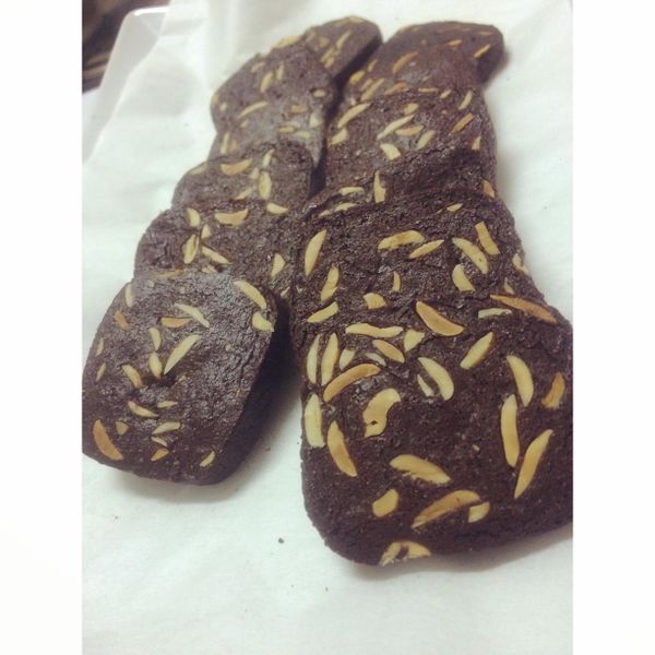 杏仁巧克力香酥餅乾 : Hannah Wu一起做