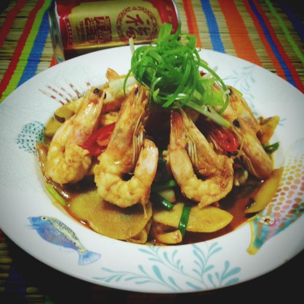 啤酒蝦@188懶人料理 : Lanlan Chen一起做