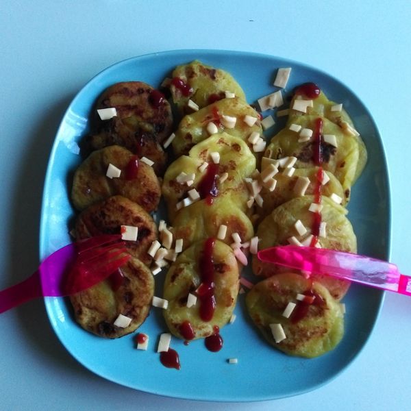 三種食材→煎出Q彈好吃的【地瓜餅】：林銘穗 一起做