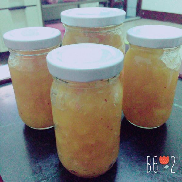 鳳梨蘋果醬 : 小M一起做