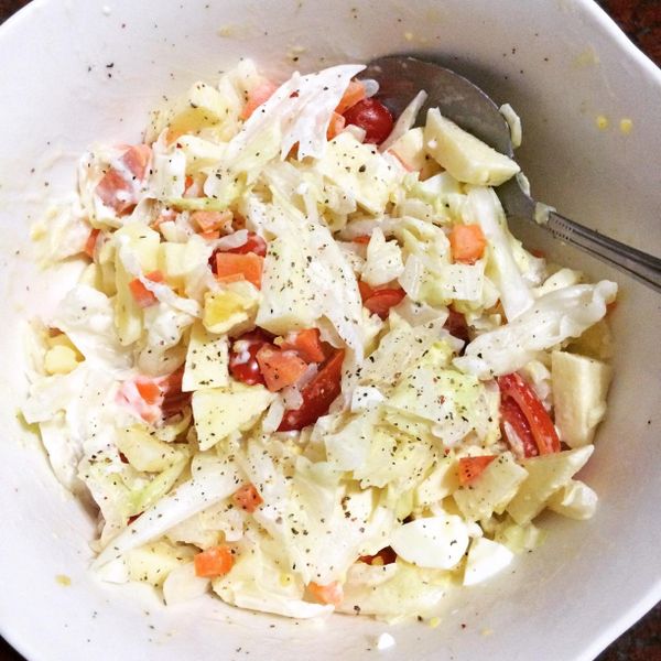 和風蘋果蕃茄沙拉：傳送幸福的味道Pei 一起做