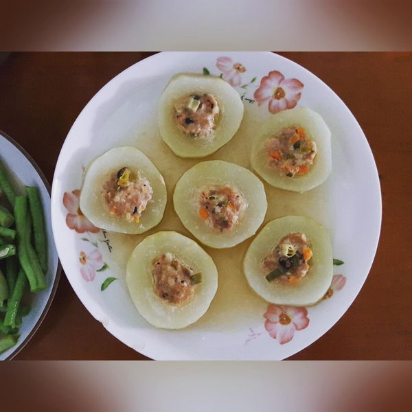 大黃瓜鑲肉 : 金 嬡涃一起做