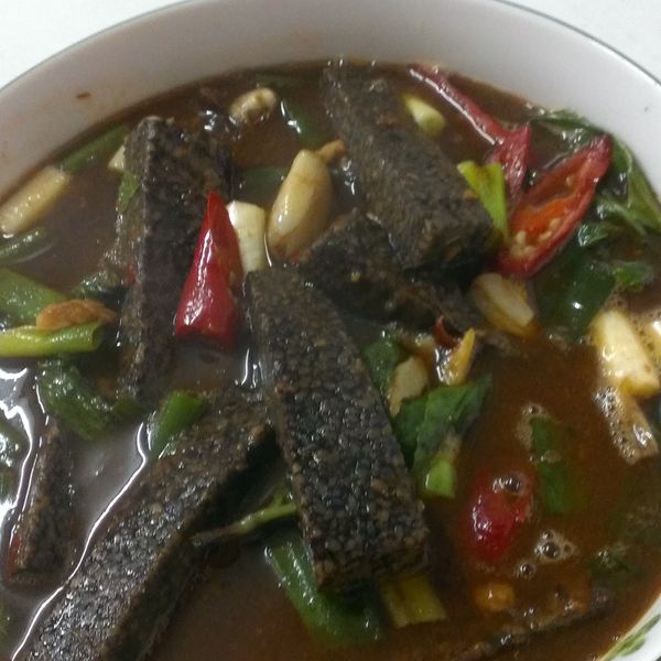 三杯豬血糕 : 可愛胖妹一起做