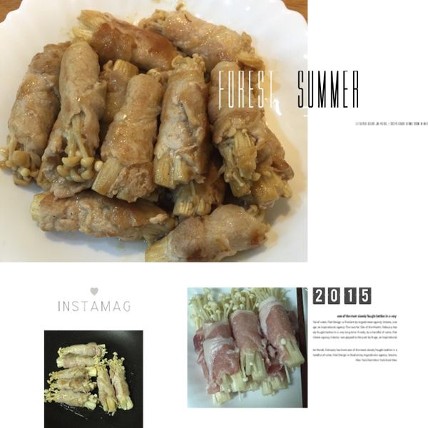 新手不敗家常菜 - 金針菇豬肉捲 : Claire Peng一起做
