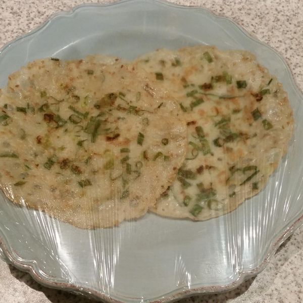 蛋餅【免揉麵團】：katrina 一起做