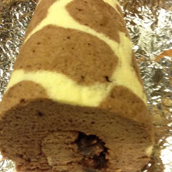 長頸鹿瑞士卷 : 小手媽咪一起做