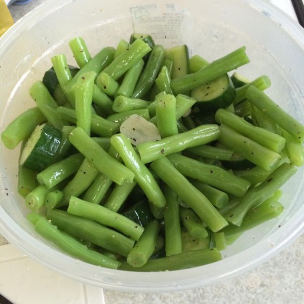 涼拌四季豆：paris 一起做