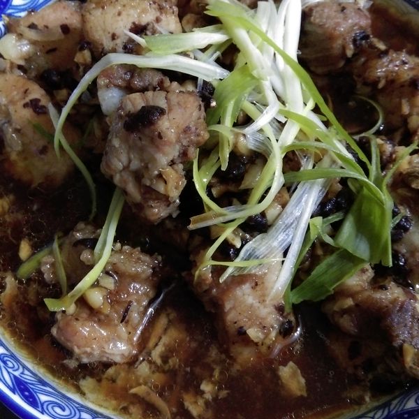 鼓汁蒸排骨 : 貞貞的料理記一起做