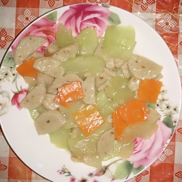 [瓜果類]大黃瓜炒貢丸：Fiona Liaw 一起做