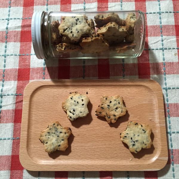 低卡健康手工餅～黑芝麻楓糖餅乾：史黛西愛料理 一起做