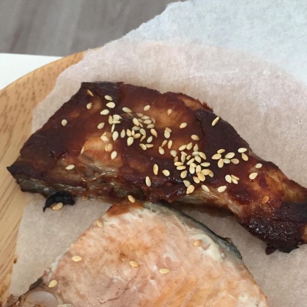 海山味噌醬烤鮭魚：小基 一起做