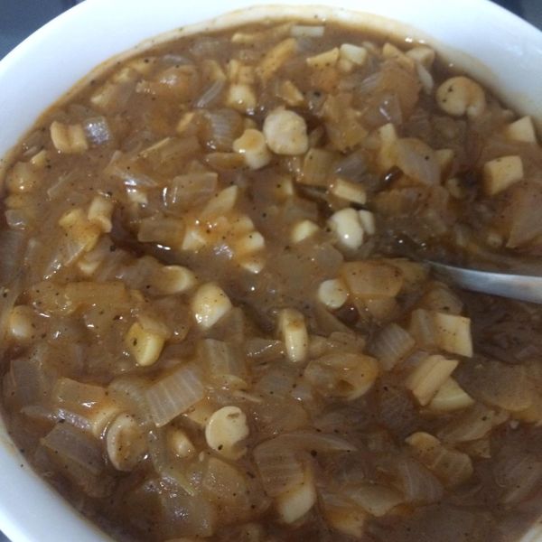 自製黑胡椒蘑菇醬:Apple 蘋 一起做