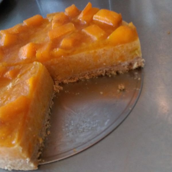 芒果慕斯凍餅 [免烤箱] : Candy Lin一起做