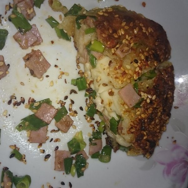 火腿葱抓餅：Nancy Liu 一起做