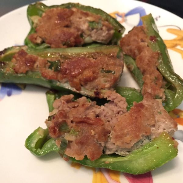 迷你彩椒鑲肉：Helen 一起做