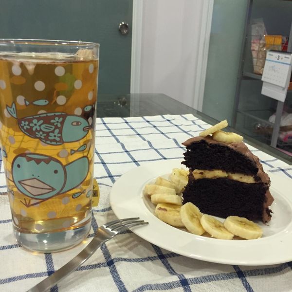 美式香蕉巧克力蛋糕 : Jane136268一起做