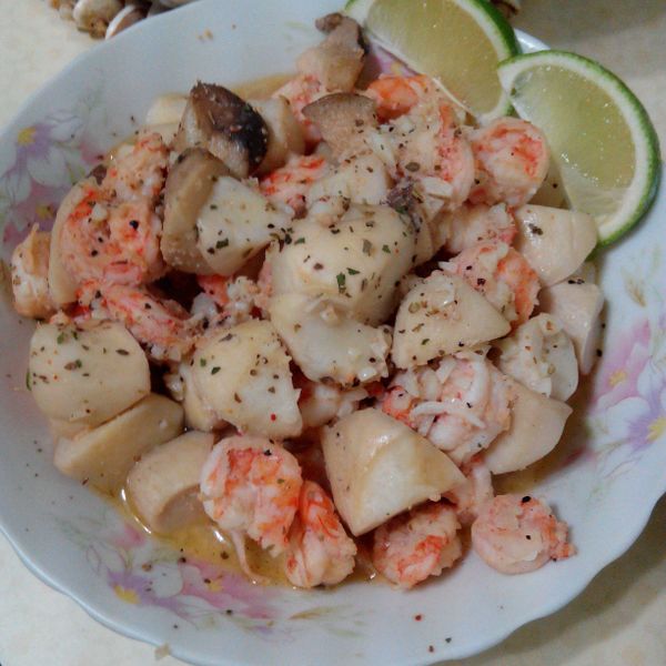 蒜蓉奶油蝦仁『雲端冰箱鮮食家』 : 施芸如一起做